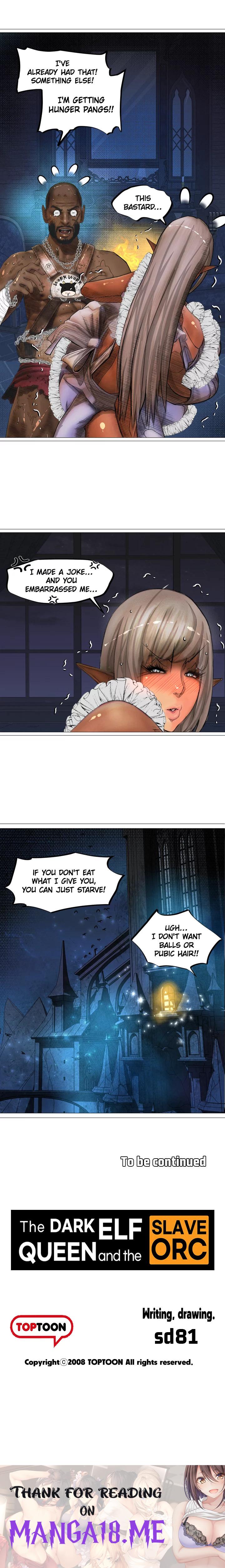 The DARK ELF QUEEN and the SLAVE ORC - Chapter 11 Page 13